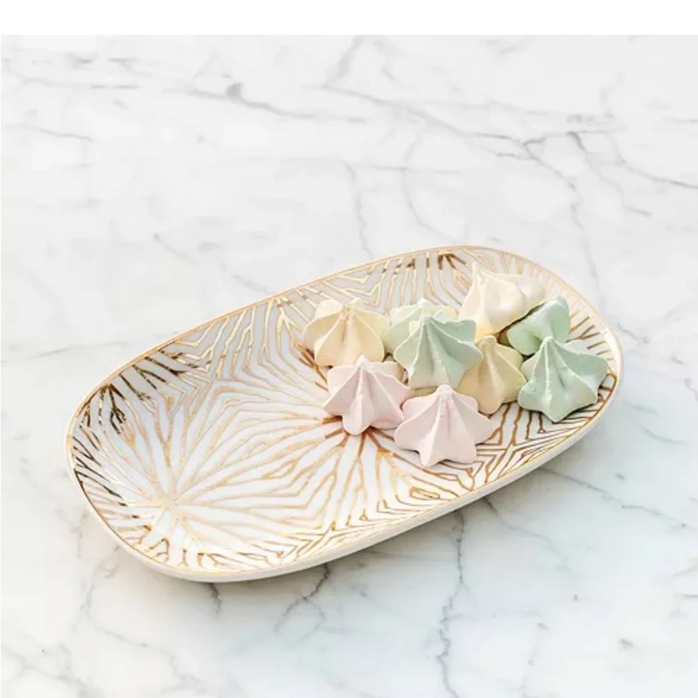TALIANNA Lilypad Catchall Gold Tray